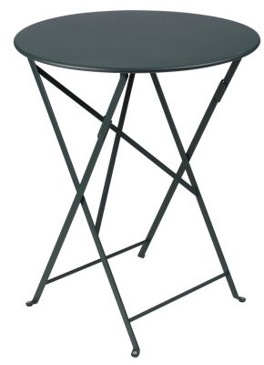 Bistro Outdoor Round Folding table Fermob Cedar green
